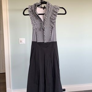 Sleeveless ruffle top dress by BCBG